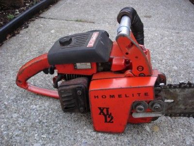 Homelite XL 12 chainsaw 16 bar.