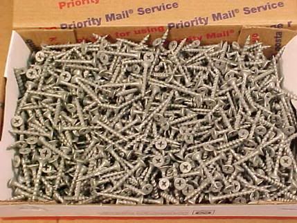 1000 Galvanized Deck Screws 6 x 1 ¼ inch  