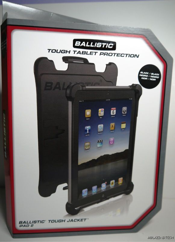 New Retail Ballistic Apple iPad 2 Tough Jacket HC Rugged Case Black 