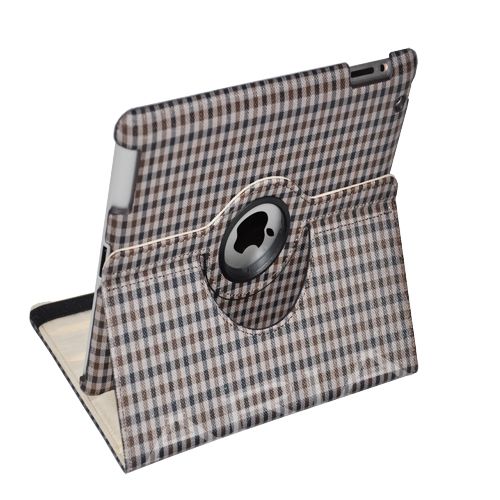 iPad 2 Rotating Magnetic Smart PU Leather Cover Case With 360° Swivel 