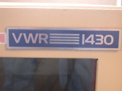 VWR SHEL LAB Vacuum Oven * Model 1430 * 1100 W * 120 V * Tested at 225 