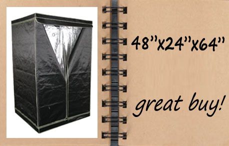   x64 Reflective Hydroponics Mylar Box GROW TENT 4x2 indoor green house