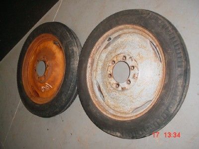 TWO 8N 9N FORD TRACTOR FRONT 400 19 TIRES & RIMS NAA JUBILEE  