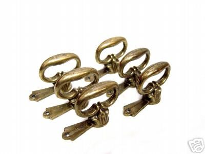 Decorative Antiqued Brass Door Pulls (Ref#29)  