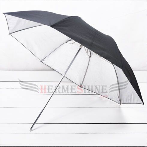   Silver/Black Reflective Studio Lighting Umbrella cover inclu  
